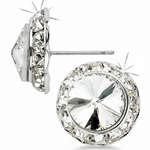 Rivoli Crystal Earrings 15mm