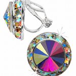 Rivoli Crystal Earrings 15mm