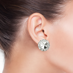 Rivoli Crystal Earrings 20mm Crystal lifestyle view