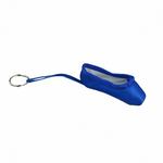 Royal mini pointe shoe keychain with realistic stitching and compact durable design