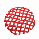 Small Bun Cover with Rhinestones red