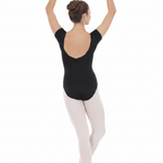 Cap Sleeve Low Back Leotard back view