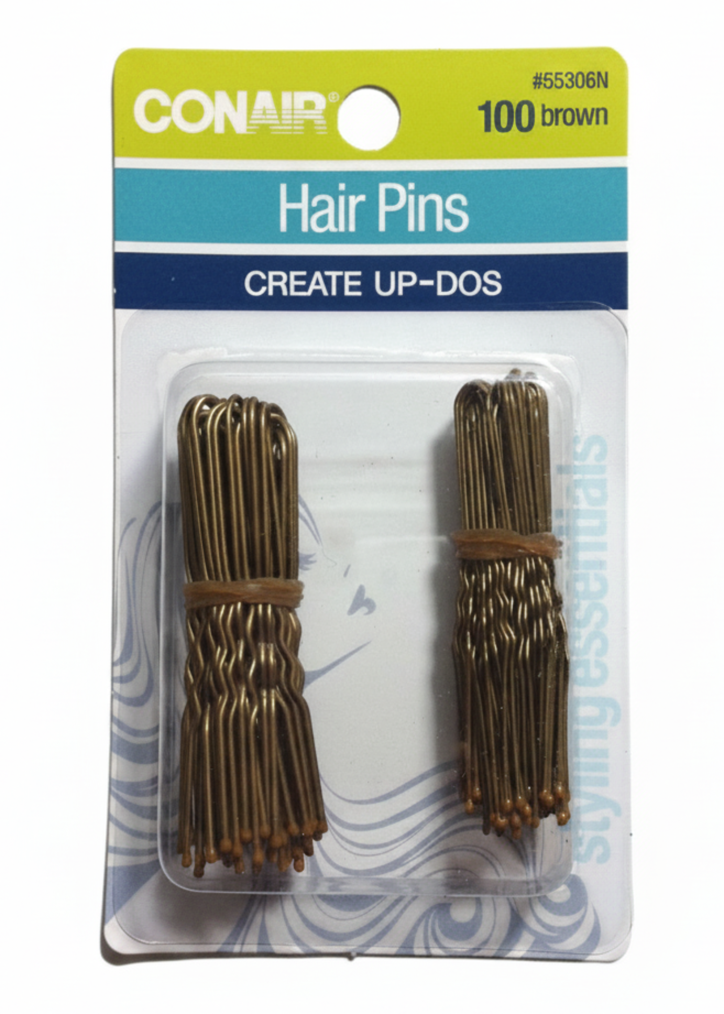 Coated Tip Hair Pins bronze