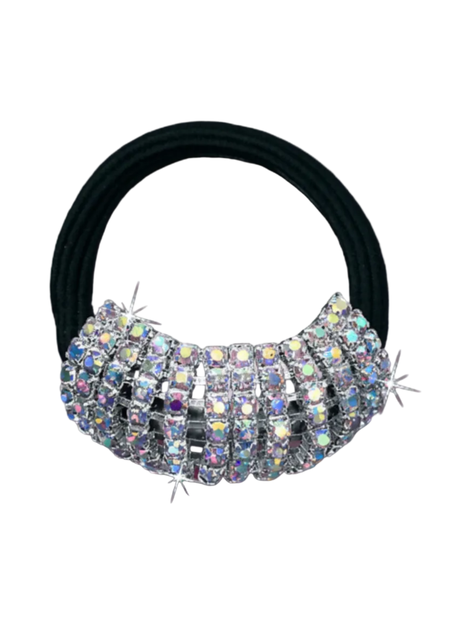 Rhinestone Ponytail Holder front view