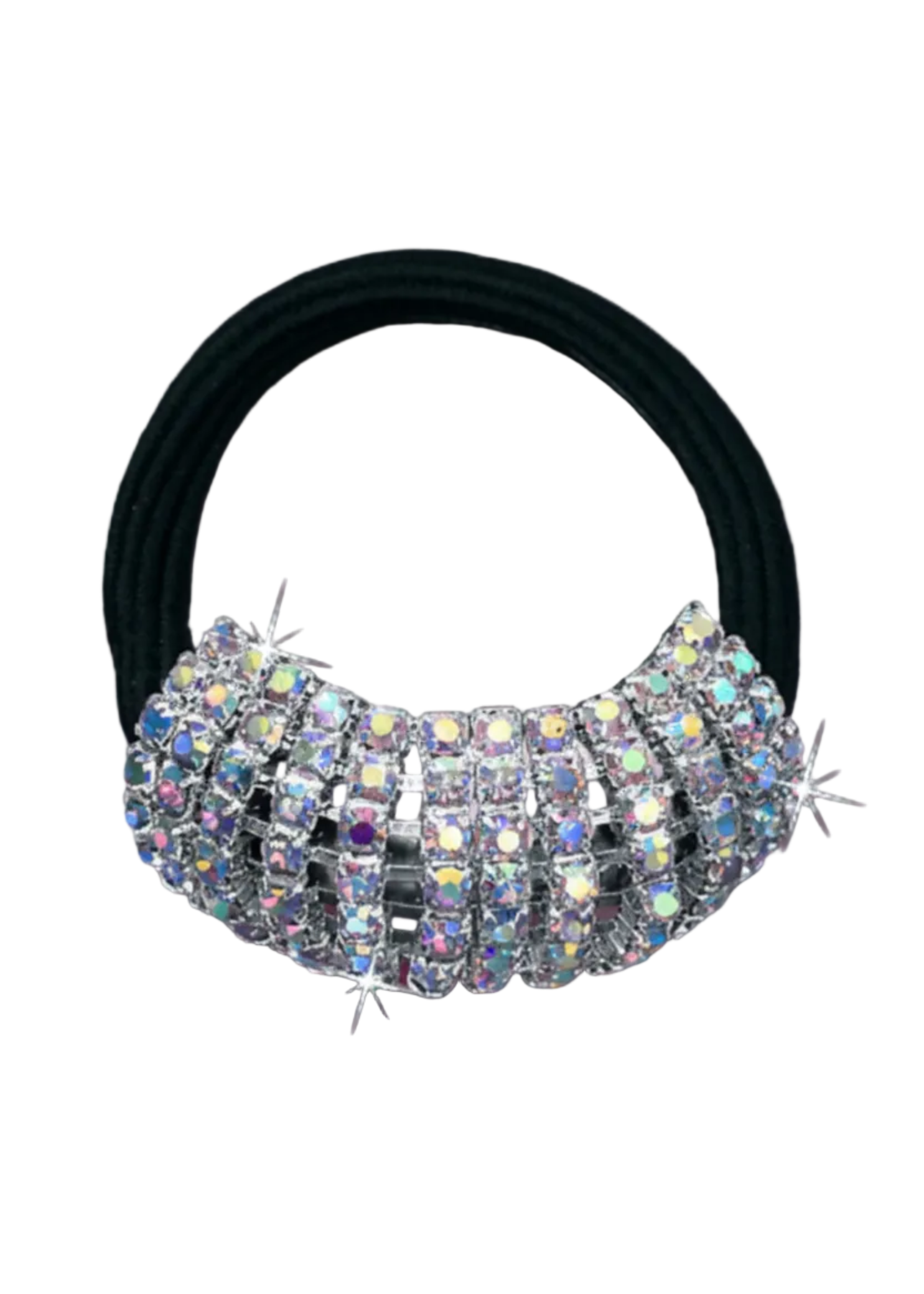 Rhinestone Ponytail Holder front view
