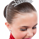 Medium Rhinestone Tiara silver