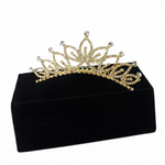 Medium Rhinestone Tiara gold