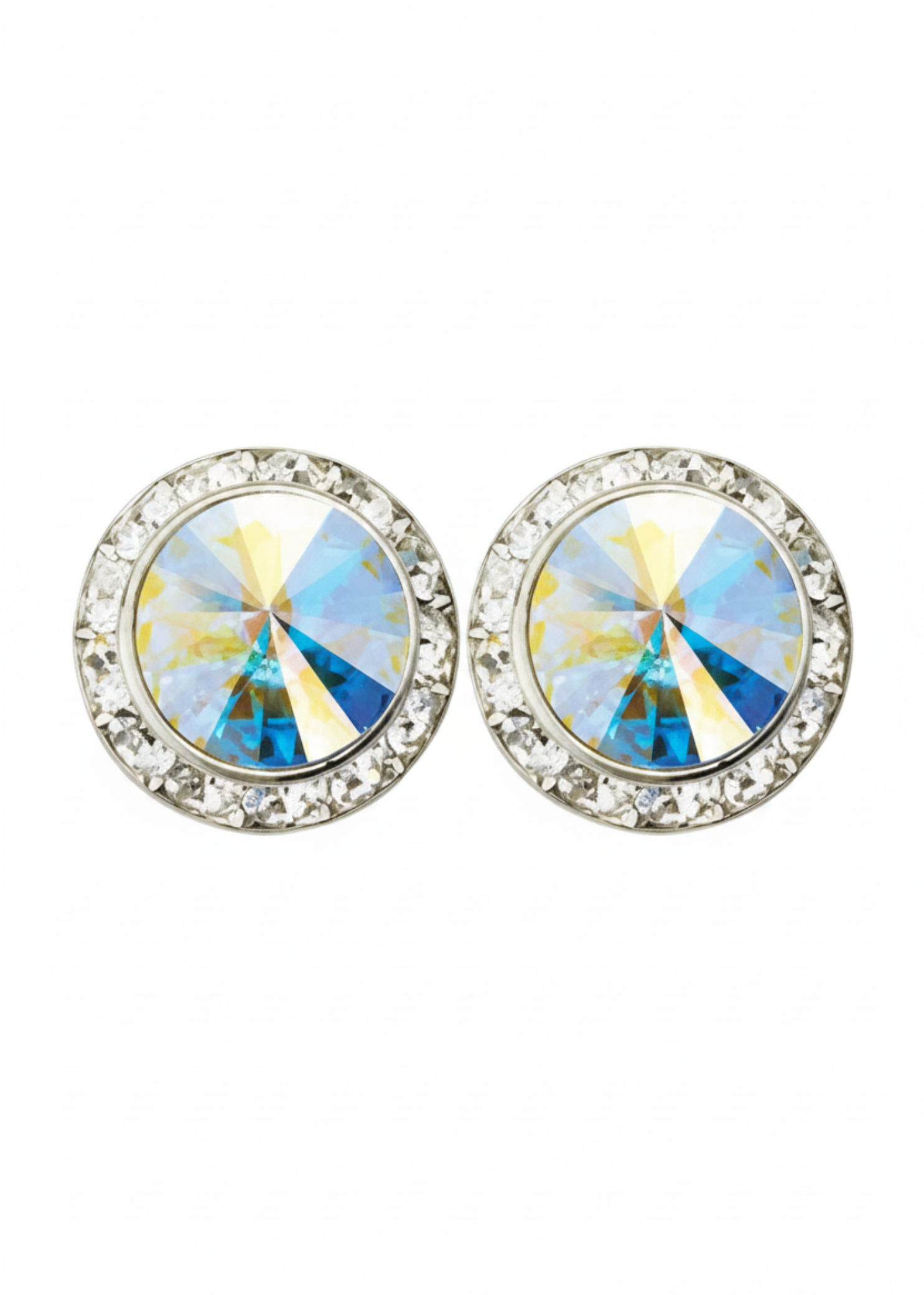 Starlight Performance Rhinestone Earrings 11mm AB