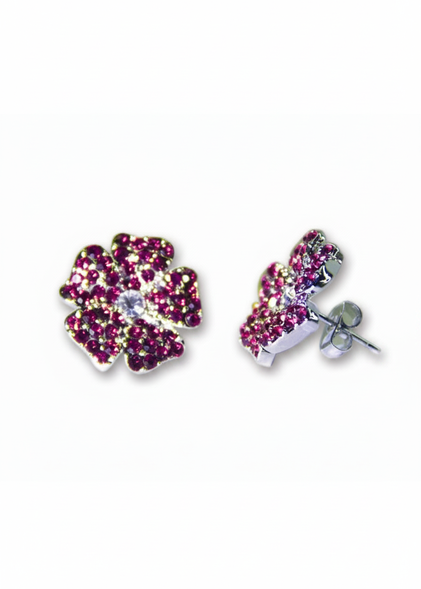 Fuchsia Flowers Earrings