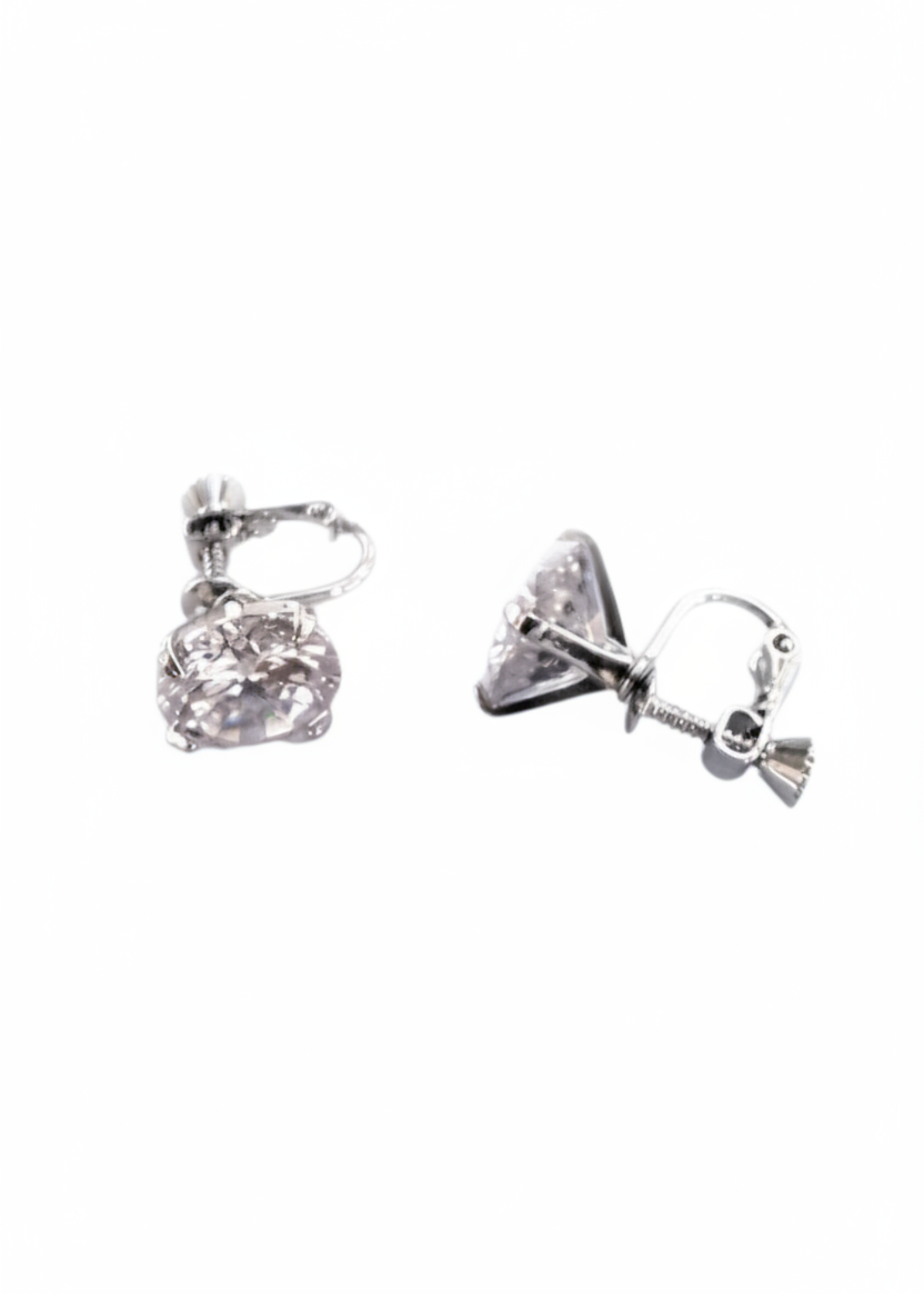 CZ Clip-On Earrings 12mm AZ0018-1