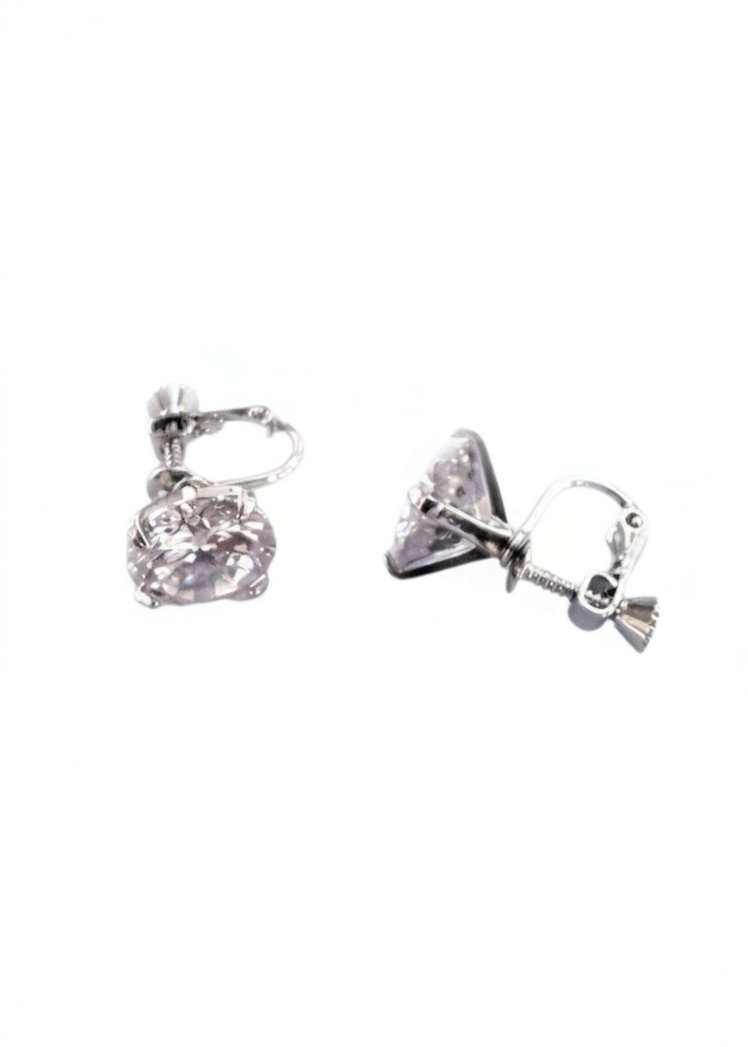 CZ Clip-On Earrings 12mm AZ0018-1