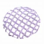 Medium Bun Cover with Rhinestones lavender