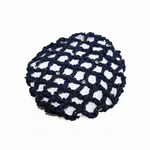 Medium Bun Cover with Rhinestones navy
