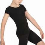Boys Short Sleeve Pullover Black front view