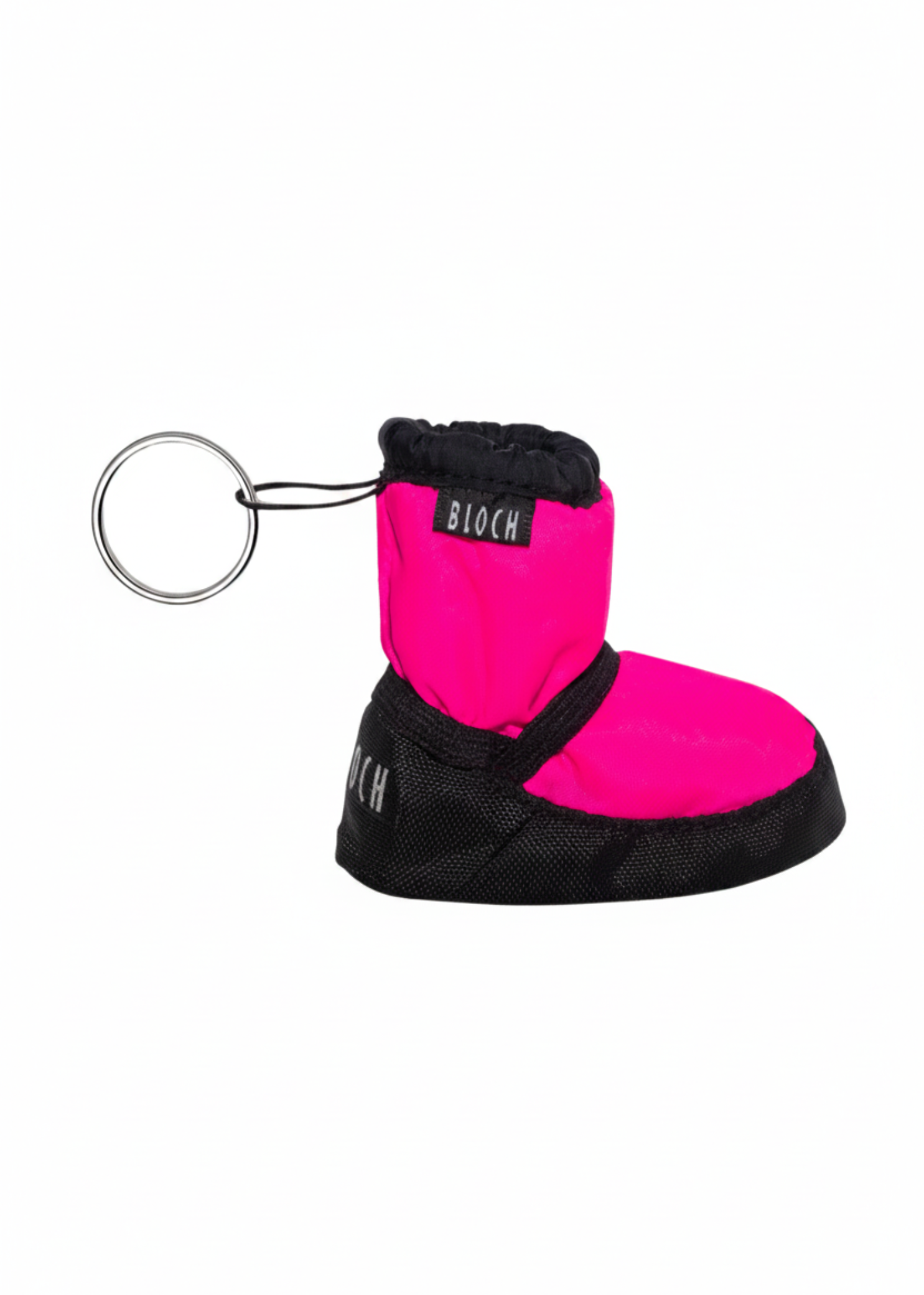 Hot Pink bootie-shaped key ring A0609 with durable design for dancers and dance bags